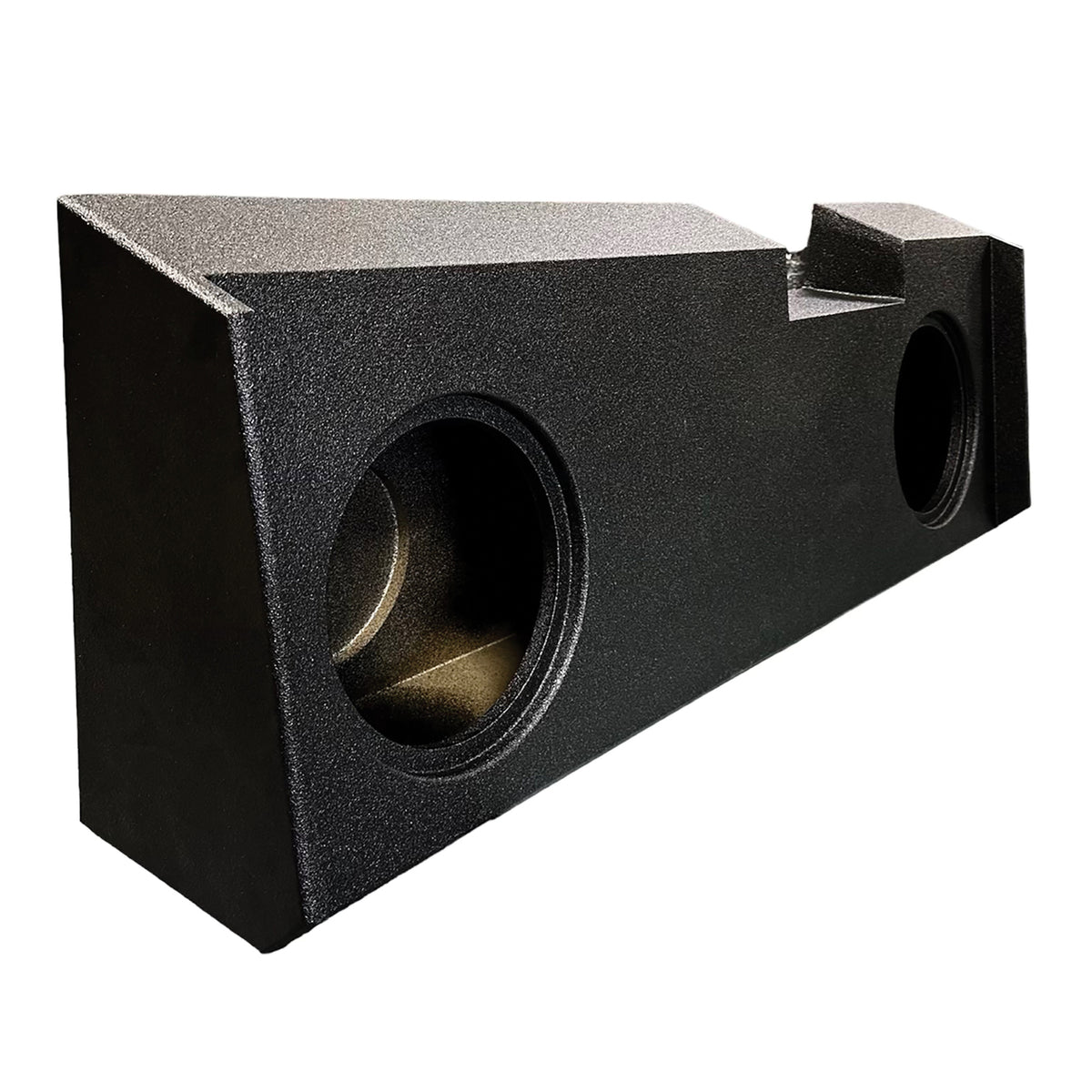 King Boxes 10-In. Double-Speaker Black Sprayed Enclosure for Chevy - 4
