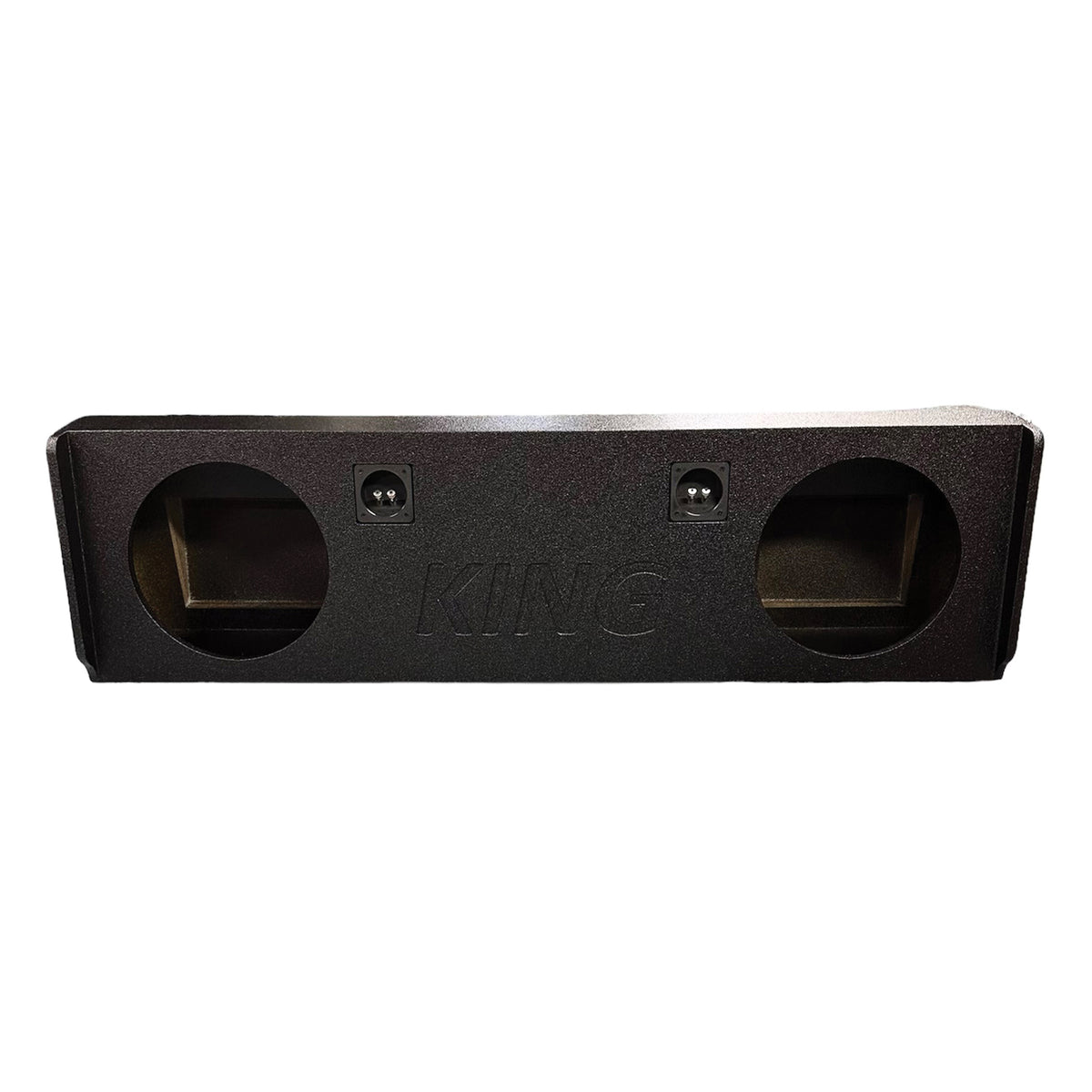 King Boxes King Series 12-In. Double-Speaker Black Sprayed Enclosure for - 2