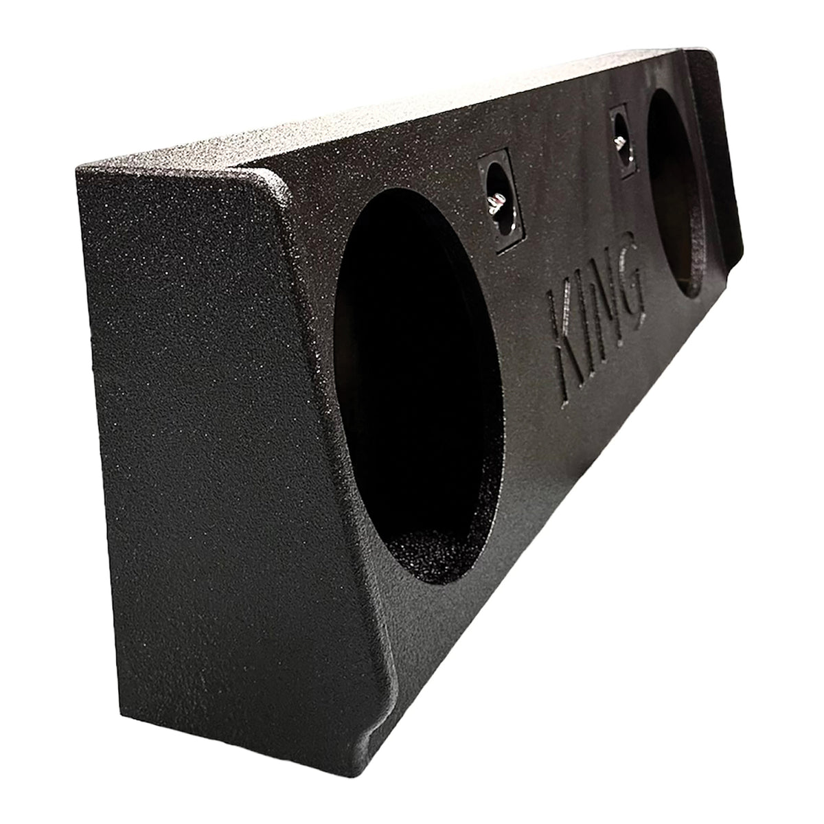 King Boxes King Series 12-In. Double-Speaker Black Sprayed Enclosure for - 5