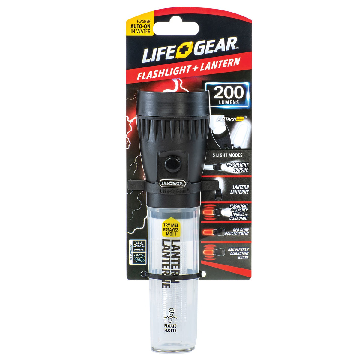 LifeGear 200-Lumen Floating Flashlight and Lantern - 5