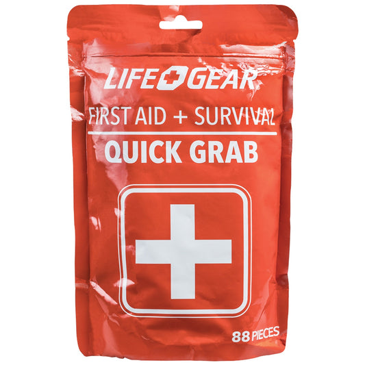 LifeGear 88-Piece Quick Grab First Aid and Survival Kit