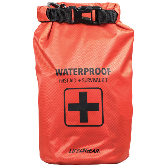 LifeGear 130-Piece Dry Bag First Aid and Survival Kit