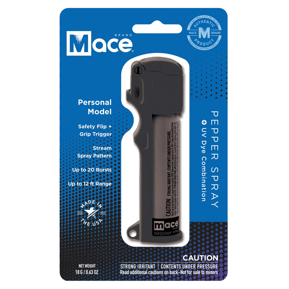 Mace Brand Personal Model Flip-Top Pepper Spray (Black) - 3