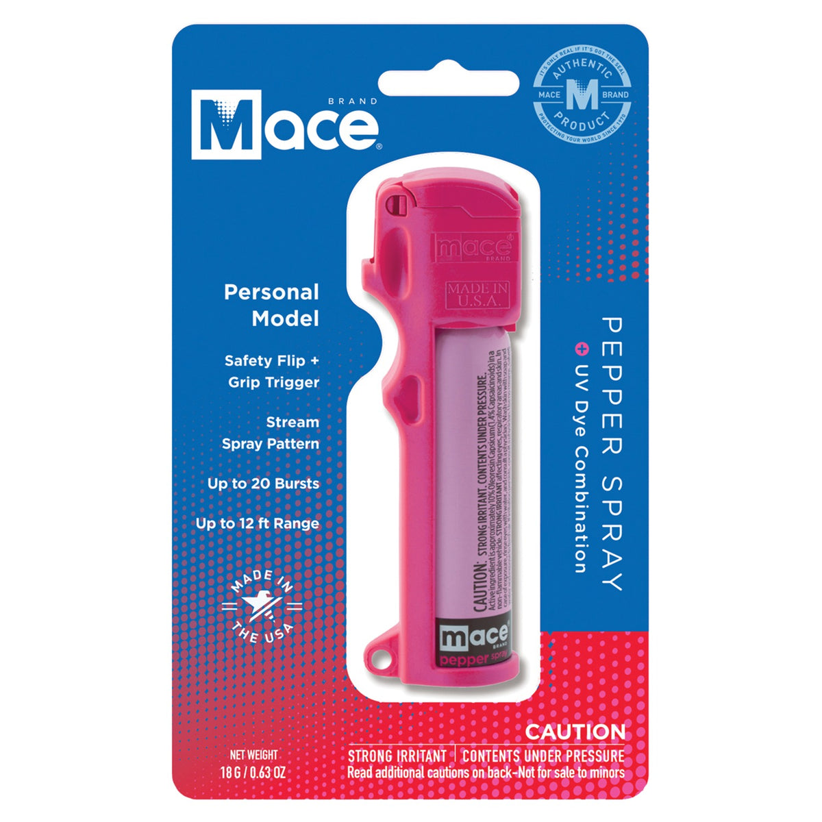 Mace Brand Personal Model Flip-Top Pepper Spray (Neon Pink) - 3