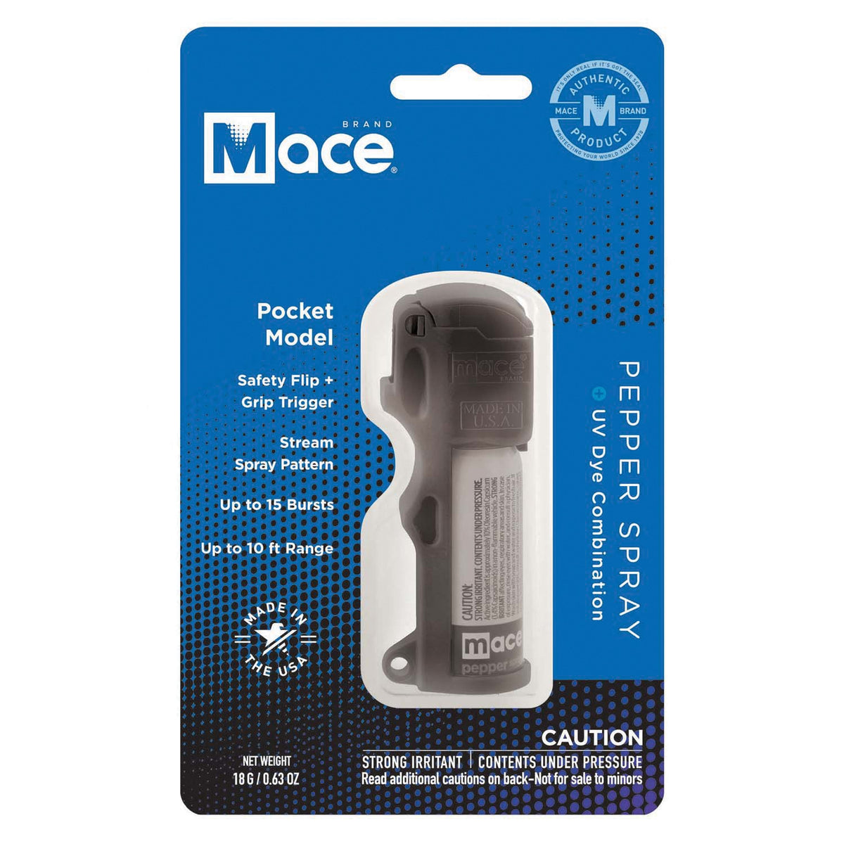 Mace Brand Pocket Flip-Top Pepper Spray (Black) - 2