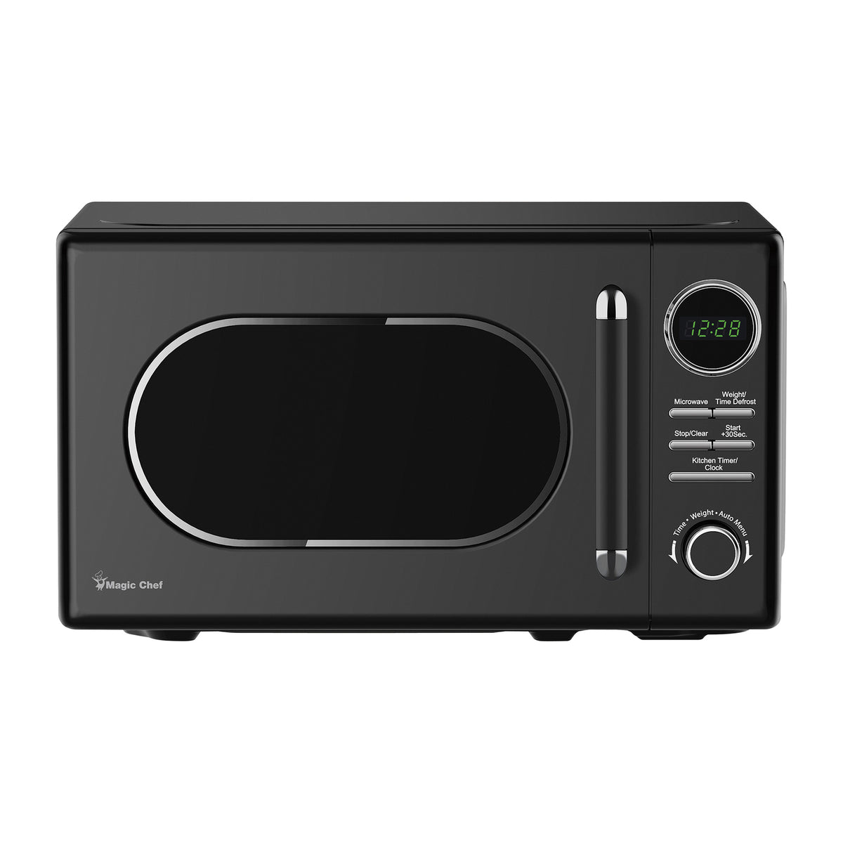 Magic Chef 0.7-Cu. Ft. 700-Watt Retro Countertop Microwave (Black)