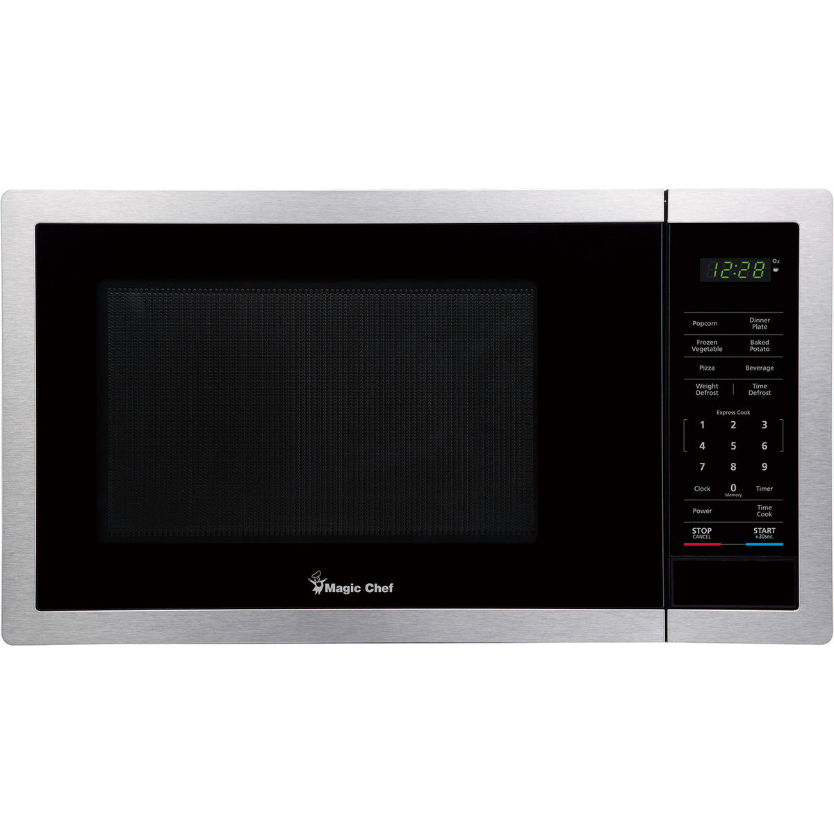 Magic Chef 0.9-Cu. Ft. 900-Watt Countertop Digital Touch Microwave (Silver)