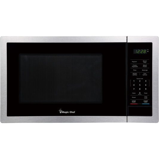 Magic Chef 0.9-Cu. Ft. 900-Watt Countertop Digital Touch Microwave (Silver)