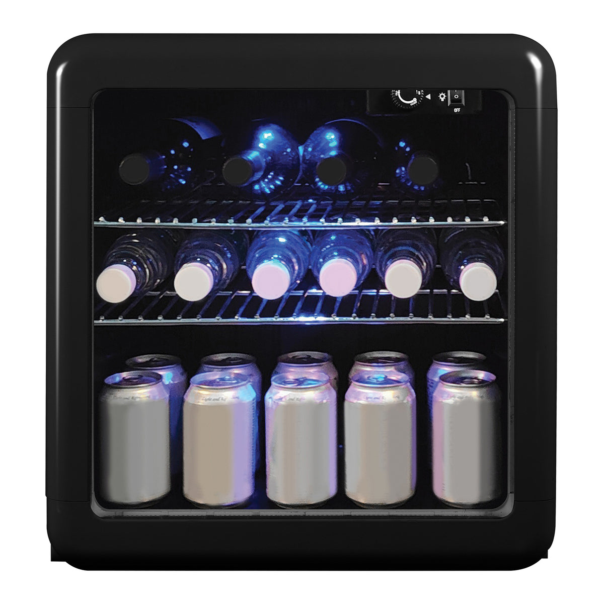 Magic Chef 1.7-Cu. Ft. Retro Beverage Cooler (Black) - 3