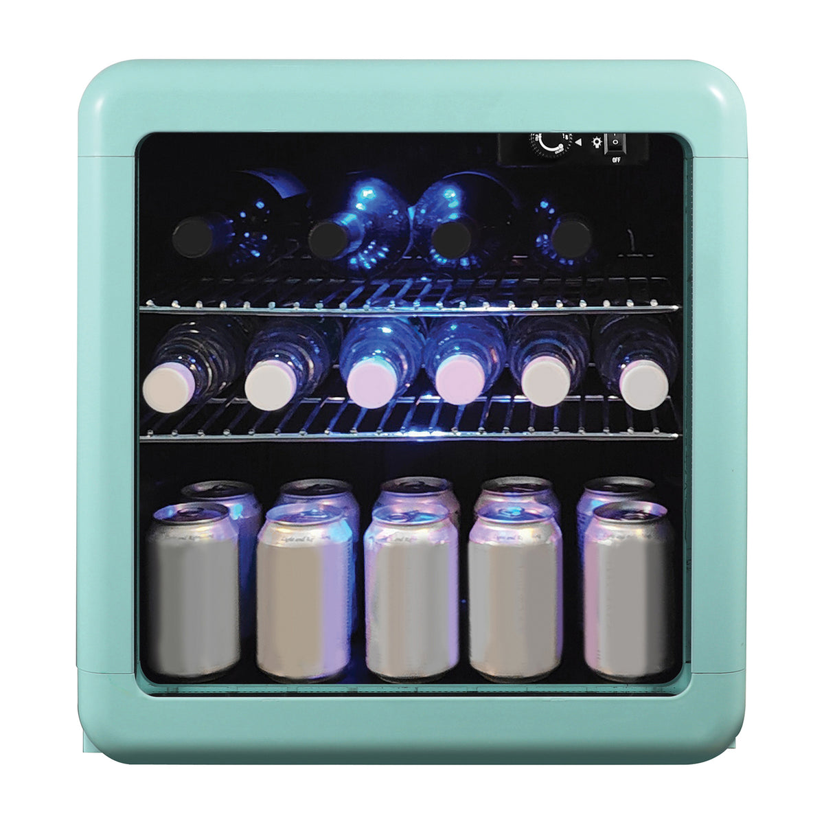 Magic Chef 1.7-Cu. Ft. Retro Beverage Cooler (Green) - 3