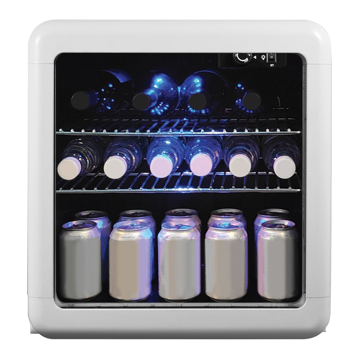 Magic Chef 1.7-Cu. Ft. Retro Beverage Cooler (White) - 3