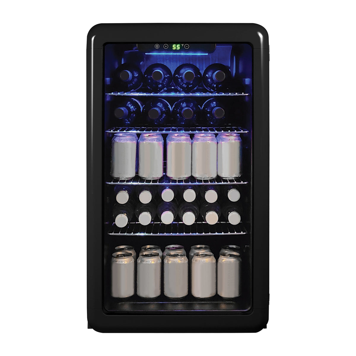 Magic Chef 3.4-Cu. Ft. Retro Beverage Cooler (Black) - 3