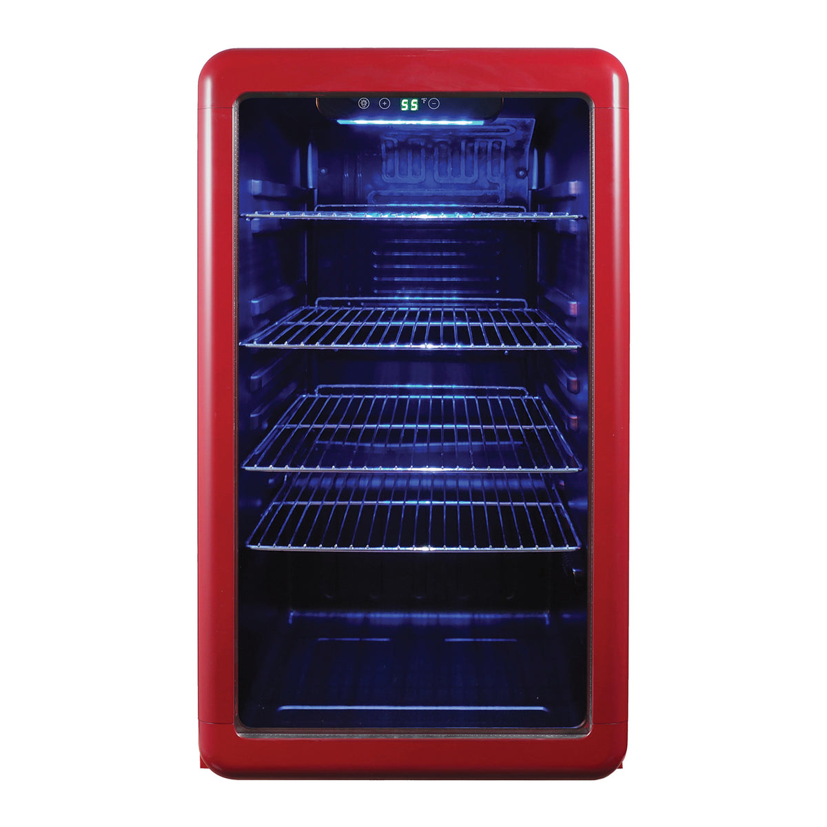 Magic Chef 3.4-Cu. Ft. Retro Beverage Cooler (Red) - 4