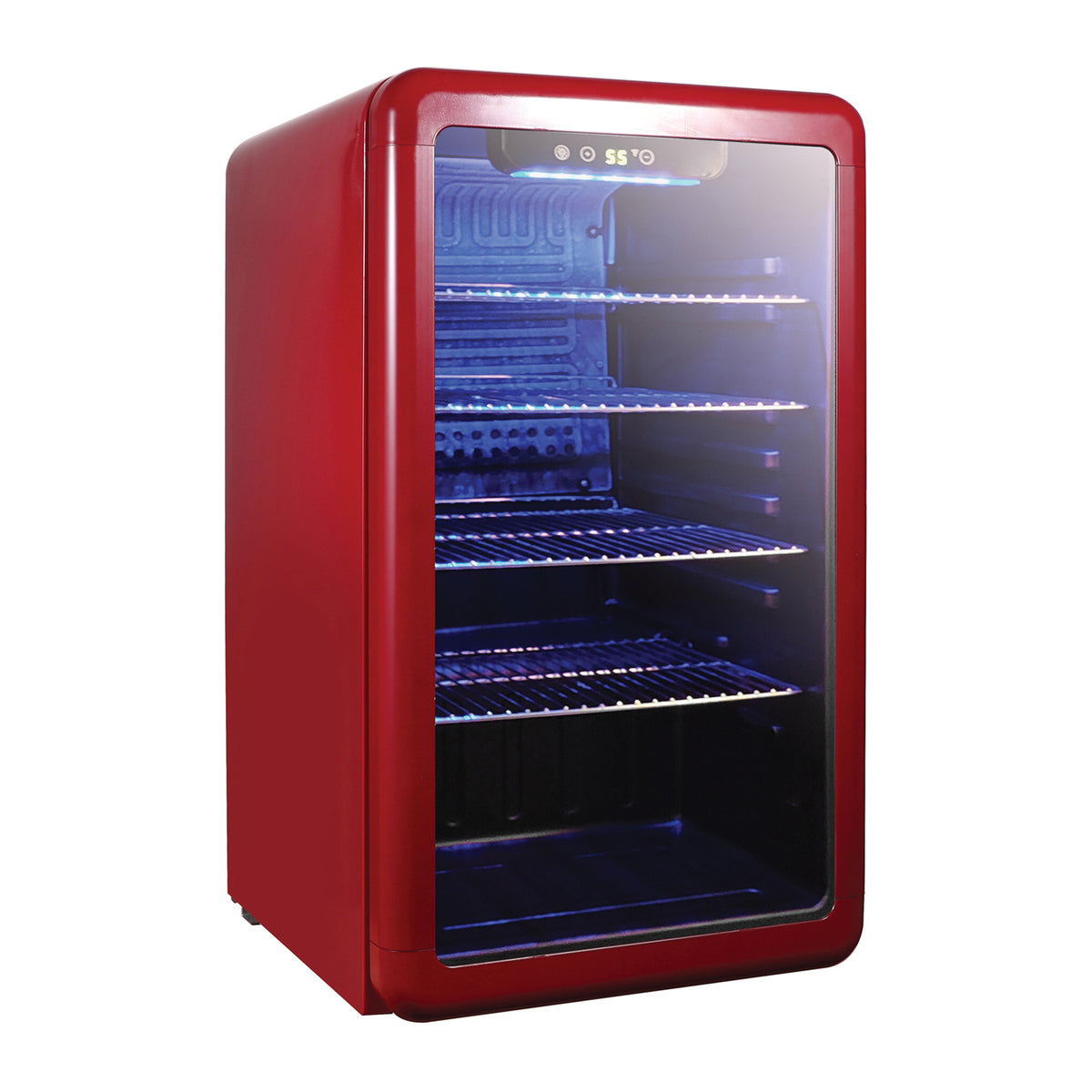 Magic Chef 3.4-Cu. Ft. Retro Beverage Cooler (Red) - 5
