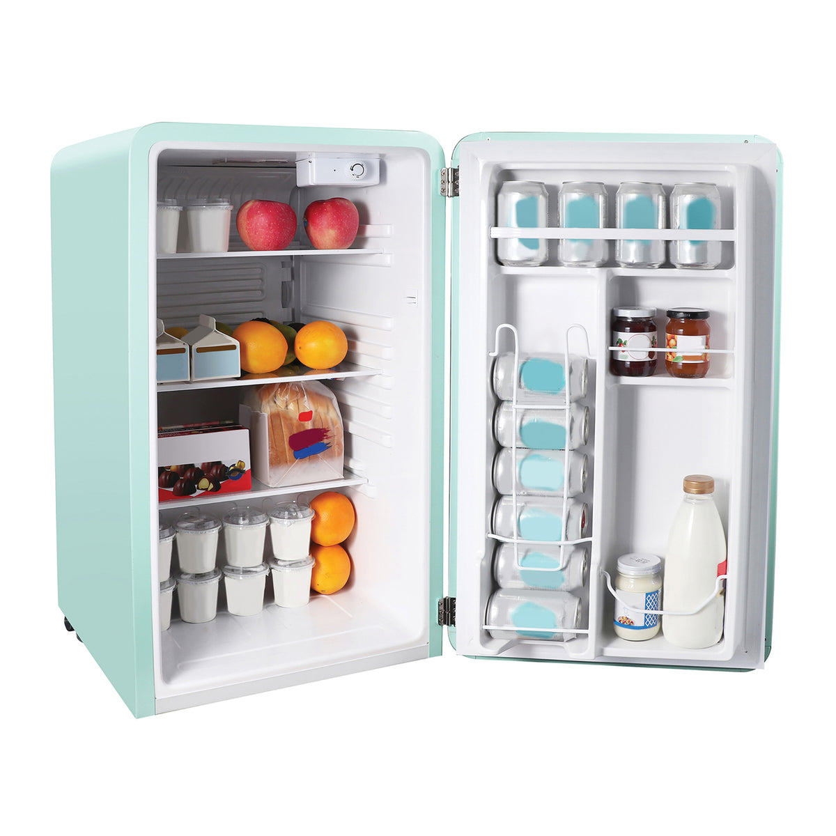 Magic Chef 3.2-Cu. Ft. Certified Retro Mini Fridge — Green - 3
