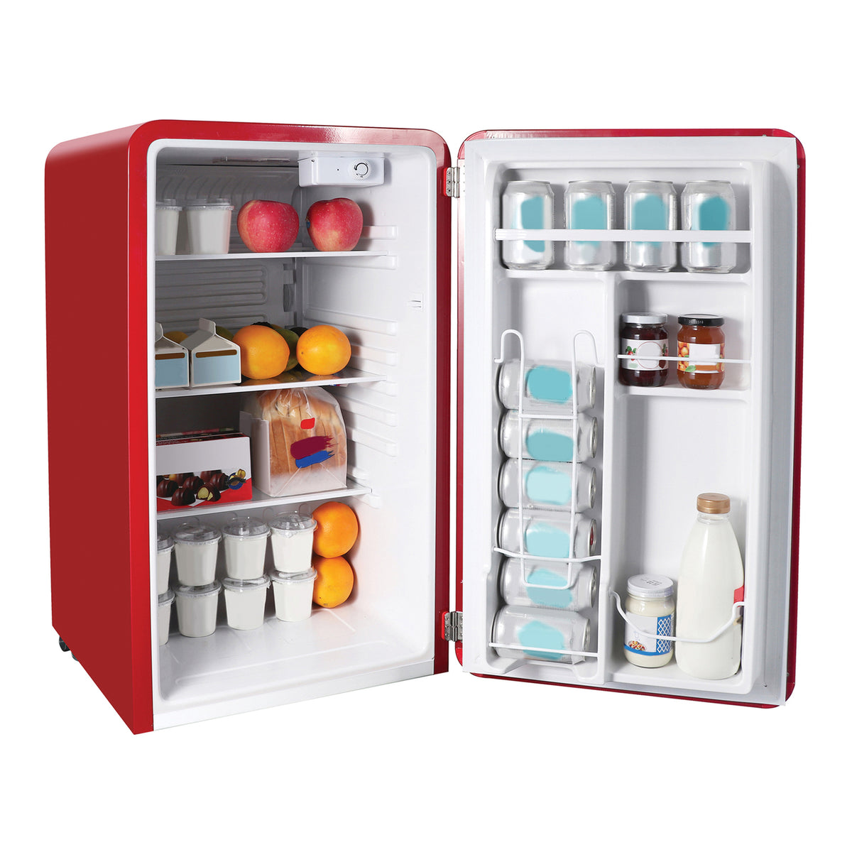 Magic Chef 3.2-Cu. Ft. Certified Retro Mini Fridge — Red - 3