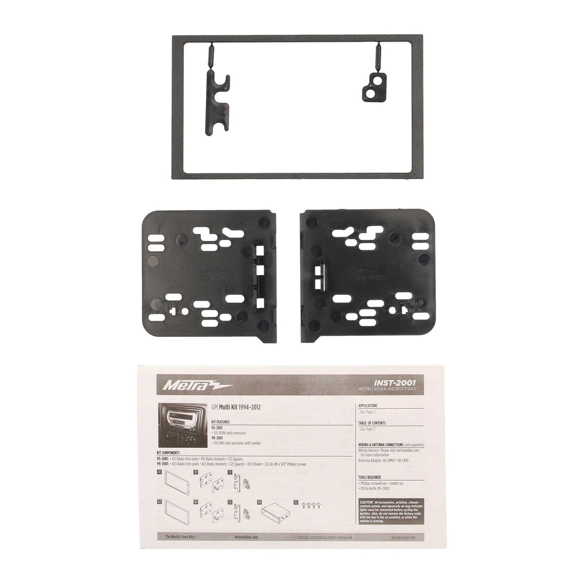 Metra Double-DIN Multi Kit for 1994 Through 2012 Gm - 4