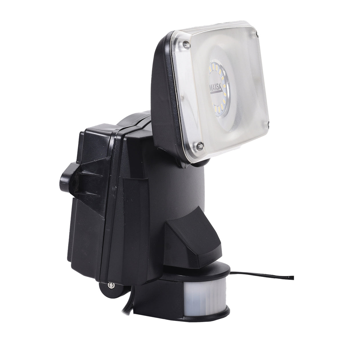 Maxsa Innovations Motion-Activated Solar LED Security Flood Light — Black - 4