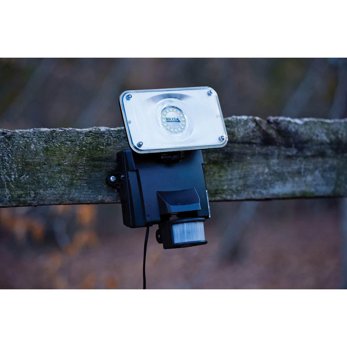 Maxsa Innovations Motion-Activated Solar LED Security Flood Light — Black - 3
