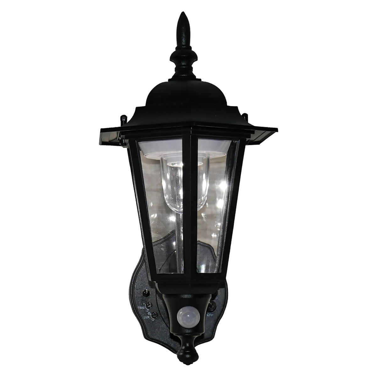 Maxsa Innovations Battery-Powered Motion-Activated Plastic LED Wall Sconce — Black - 3