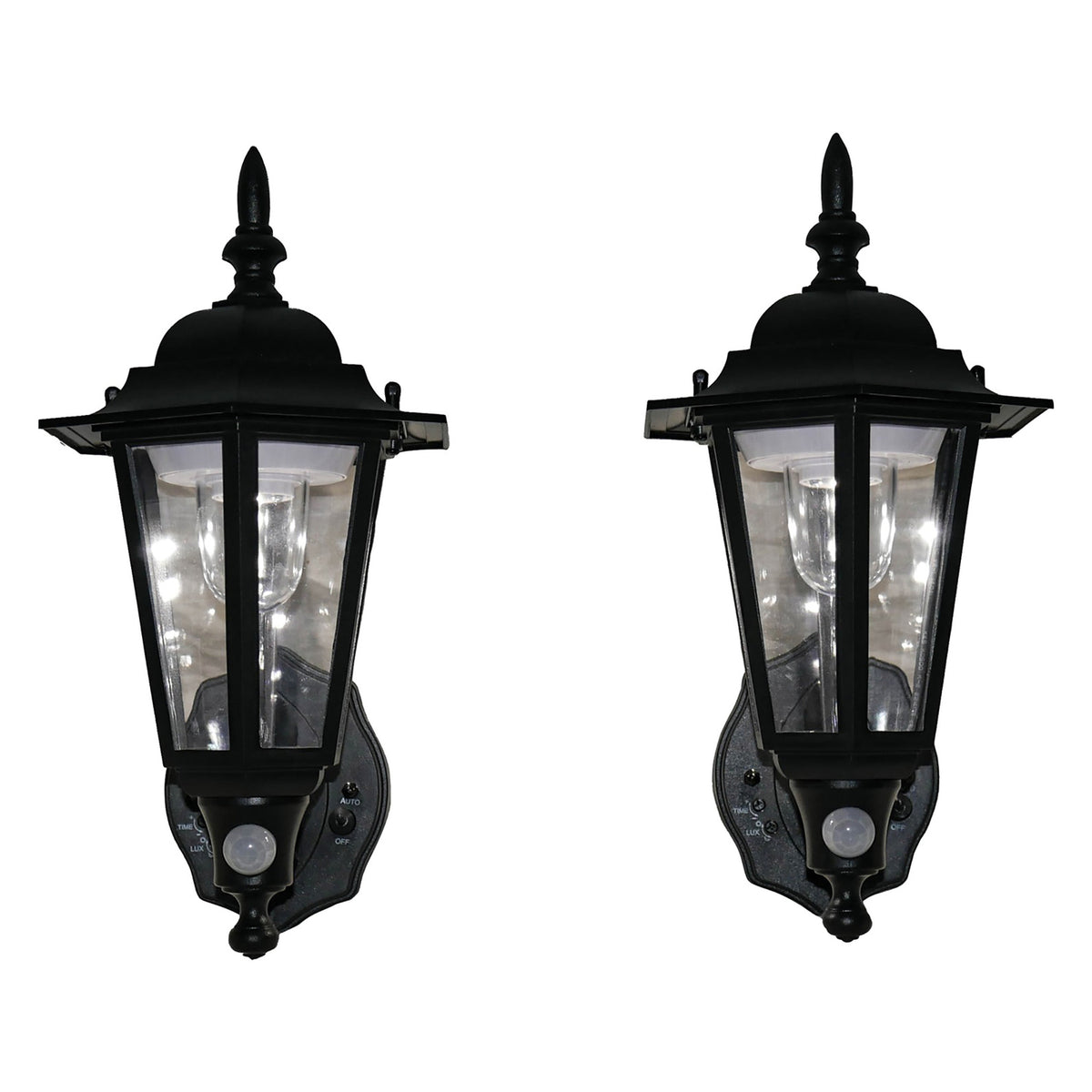 Maxsa Innovations Battery-Powered Motion-Activated Plastic LED Wall Sconce — Black