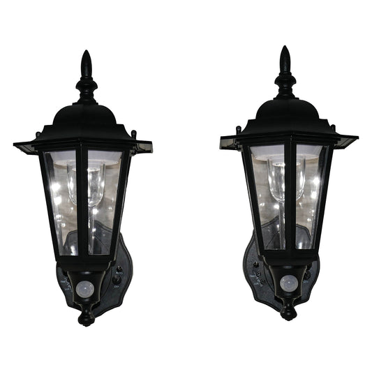 Maxsa Innovations Battery-Powered Motion-Activated Plastic LED Wall Sconce — Black