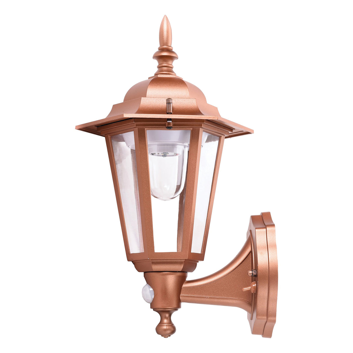 Maxsa Innovations Battery-Powered Motion-Activated Plastic LED Wall Sconce — Copper - 7