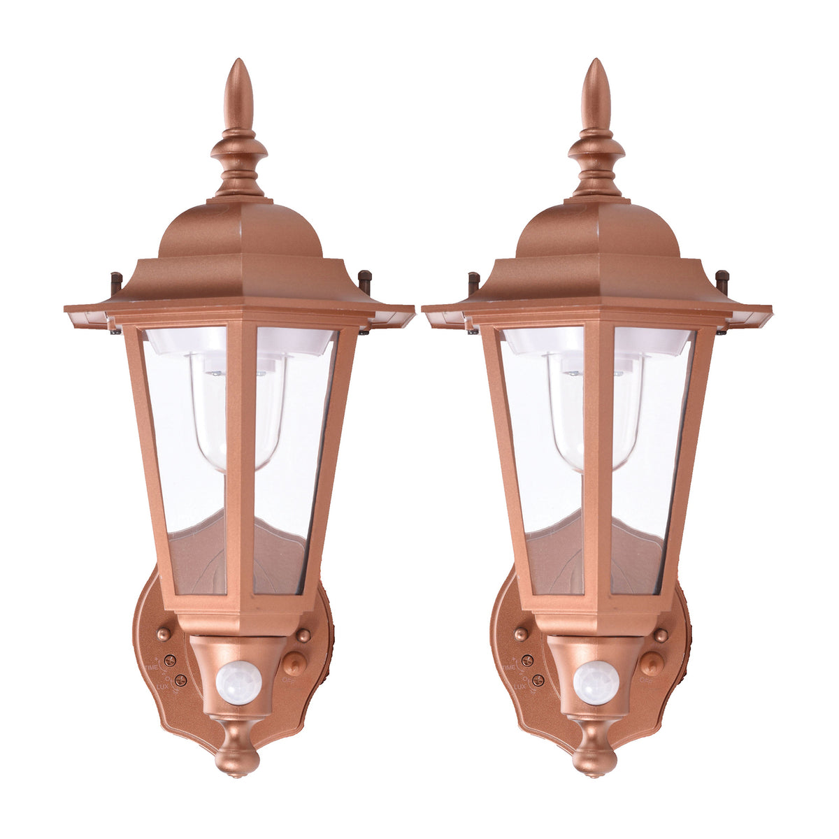Maxsa Innovations Battery-Powered Motion-Activated Plastic LED Wall Sconce — Copper - 2