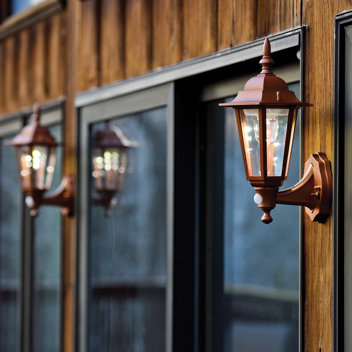 Maxsa Innovations Battery-Powered Motion-Activated Plastic LED Wall Sconce — Copper - 4