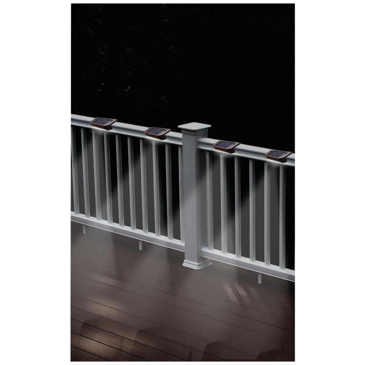 Maxsa Innovations Solar-Powered Deck Lights, 4 Pk - 2
