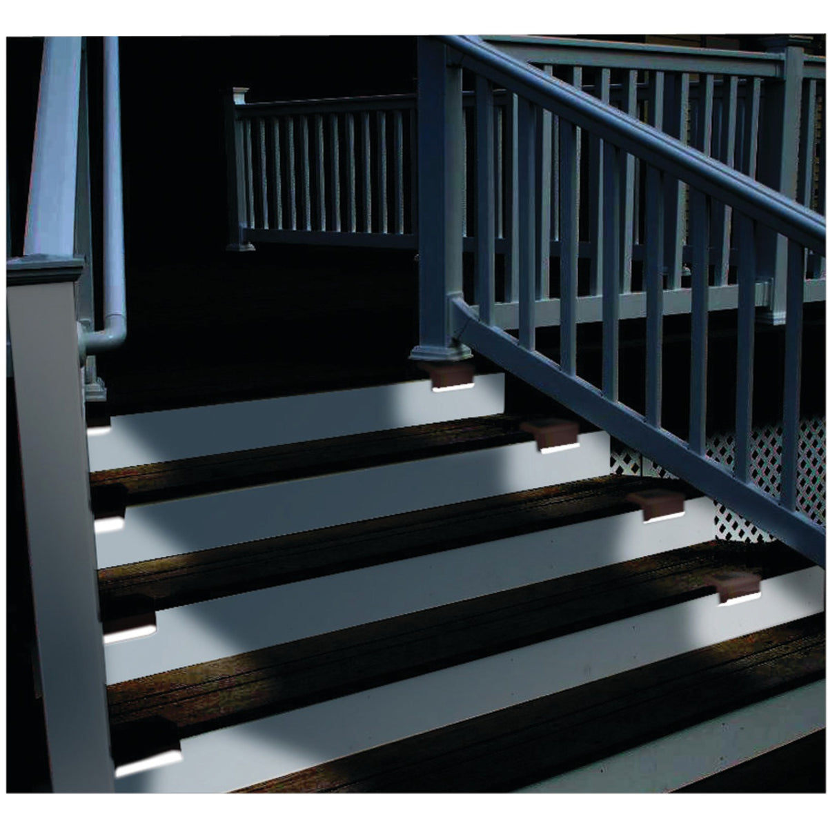 Maxsa Innovations Solar-Powered Deck Lights, 4 Pk - 3