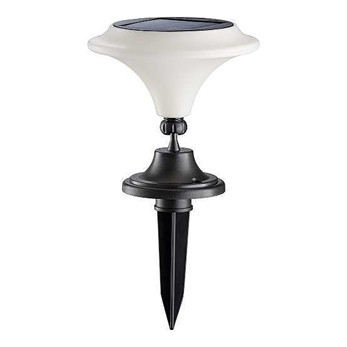 Maxsa Innovations Solar-Powered White Integrated-LED Outdoor Martini Lamp