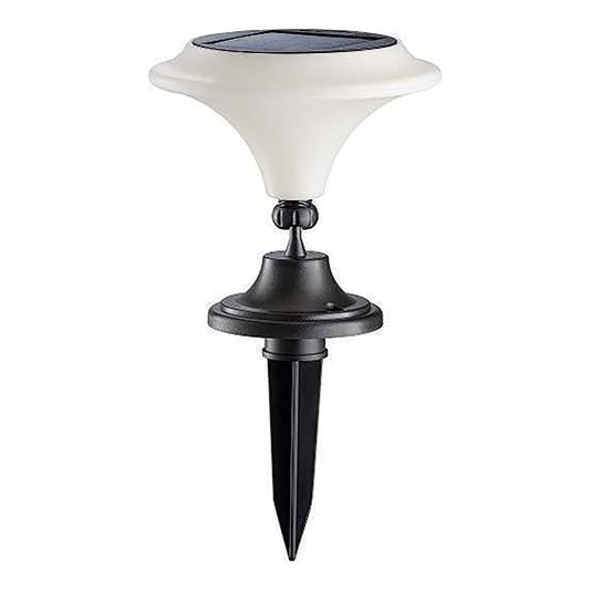 Maxsa Innovations Solar-Powered White Integrated-LED Outdoor Martini Lamp