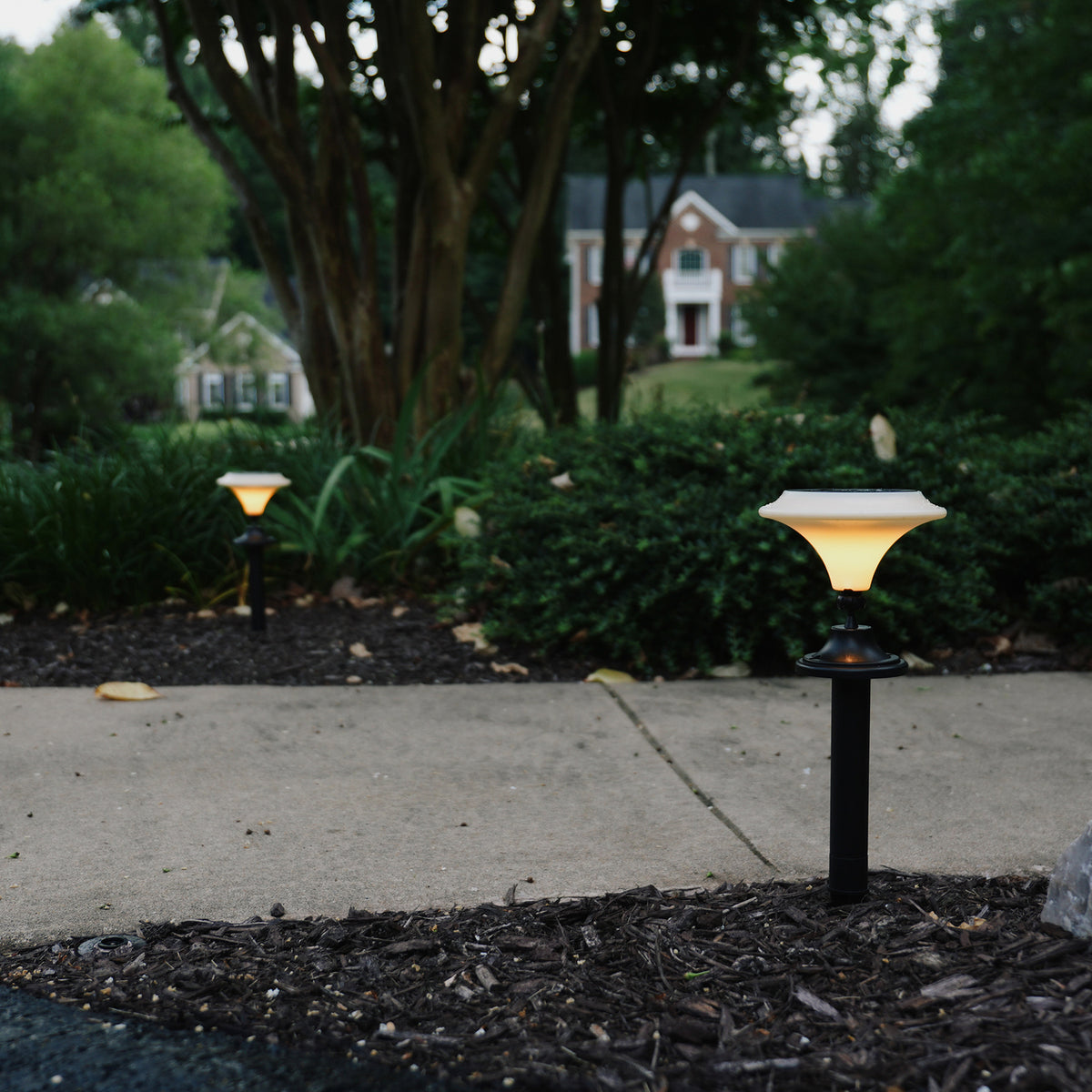 Maxsa Innovations Solar-Powered White Integrated-LED Outdoor Martini Lamp - 3