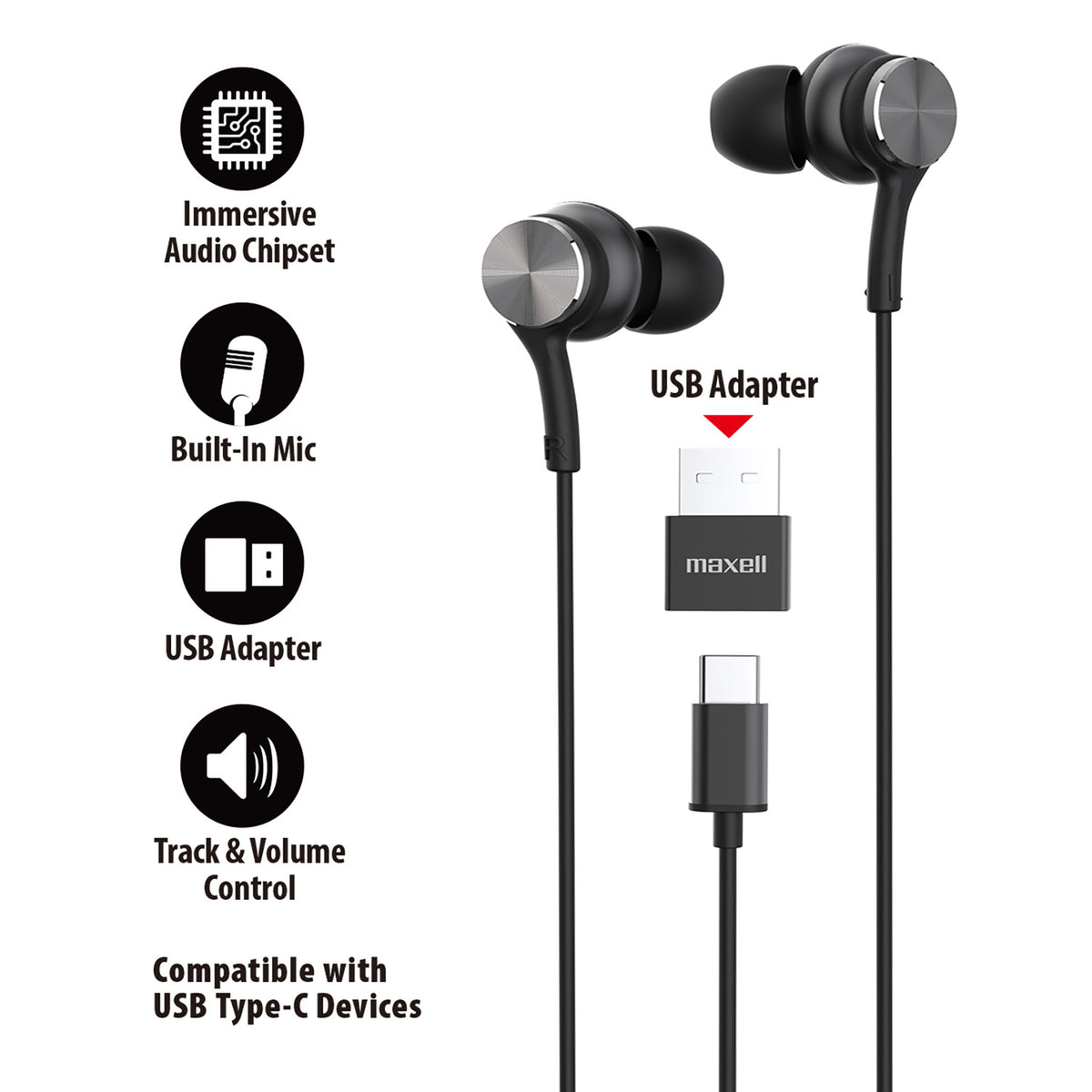Maxell Fusion X Wiews In-Ear Earbuds - 5