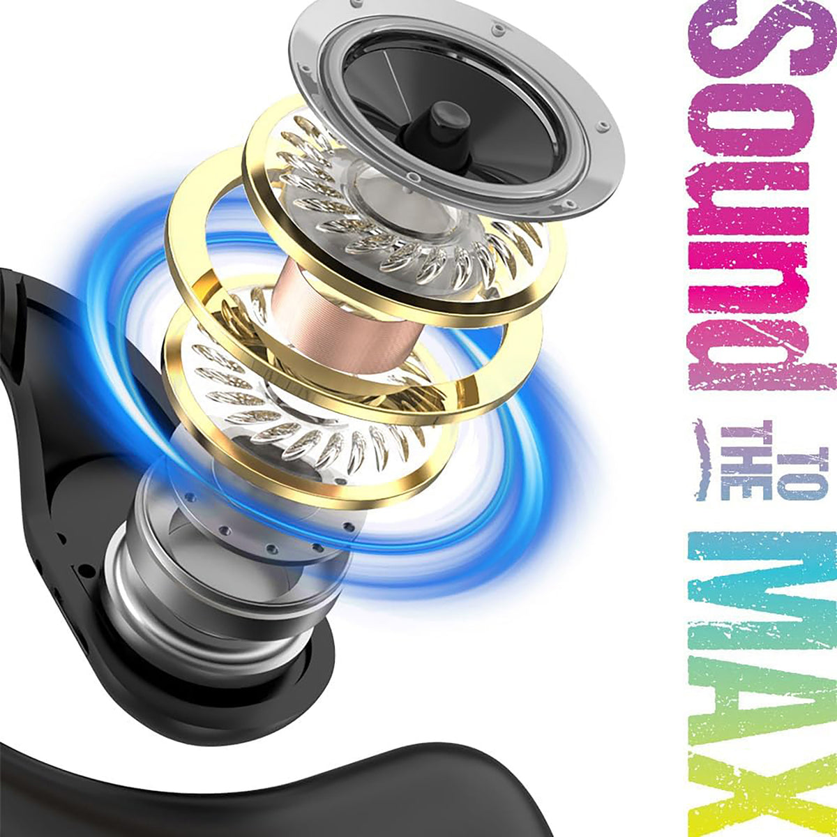 Maxell Ohs Pro Bluetooth Open-Ear Earhooks - 3