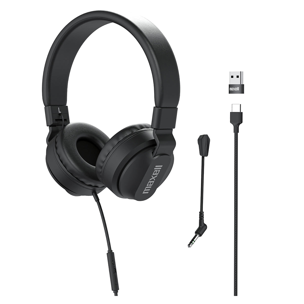 Maxell Wired Folding Over-Ear Headphones - 7