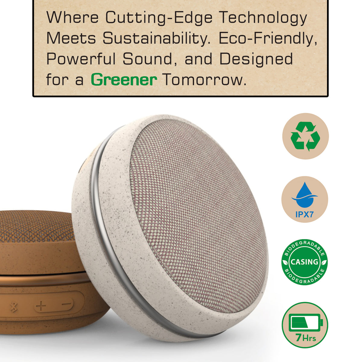 Maxell 3-Watt Eco Portable Bluetooth Rechargeable Speaker