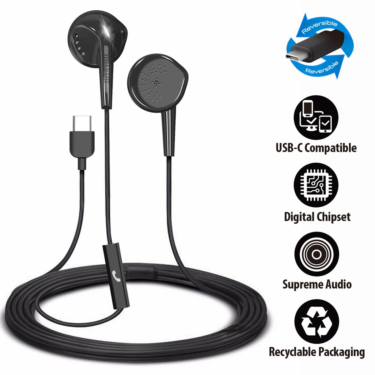 Maxell Wired In-Ear Earbuds