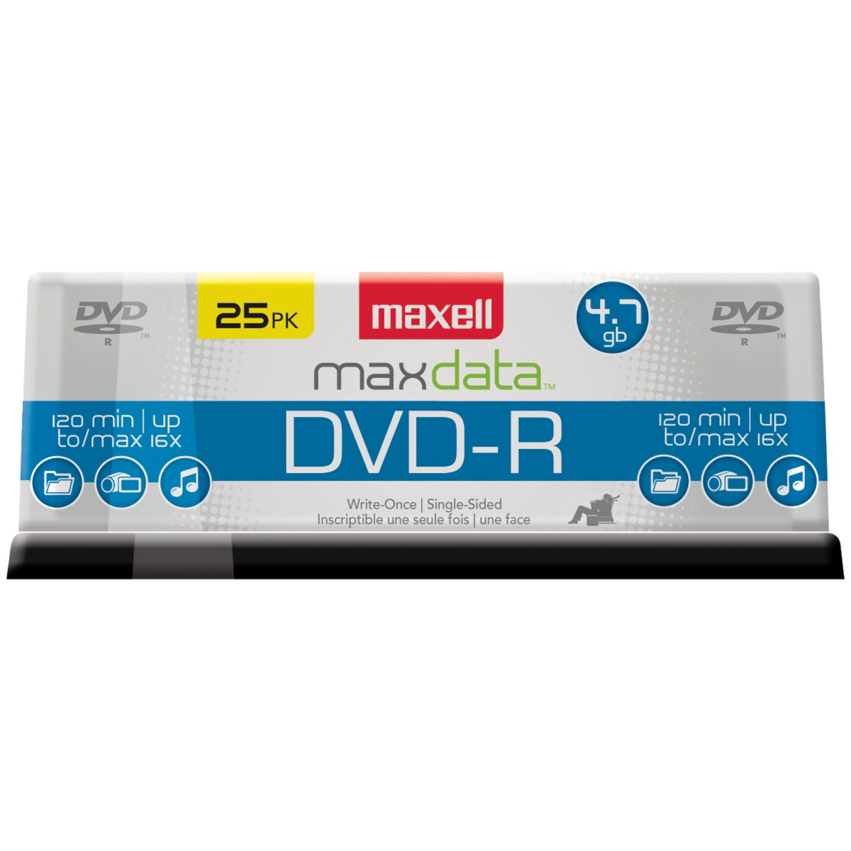 Maxell 16x 4.7-GB/120-Minute Single-Sided Discs (25 Pack)
