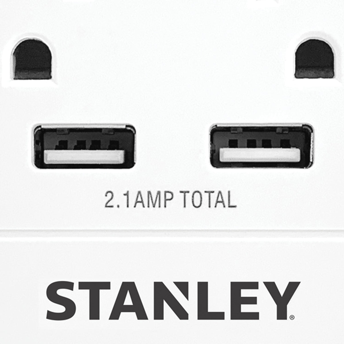 Stanley 4-AC Outlet and 2-USB Port 1,080-Joules SurgeQuad Surge Protector - 8