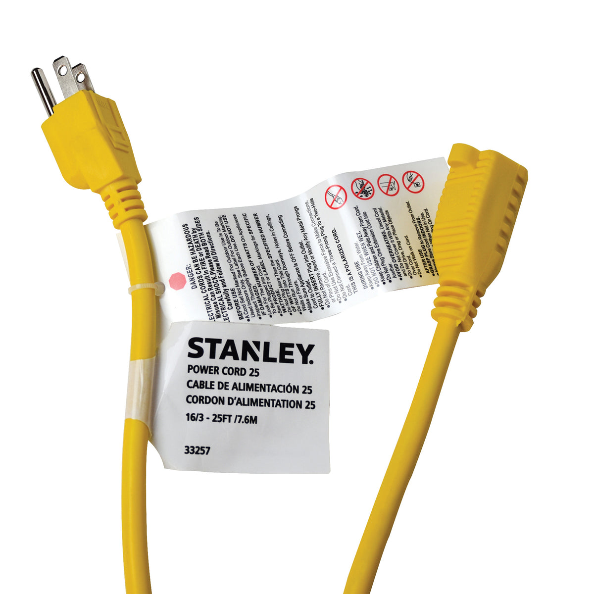 Stanley Outdoor Grounded Power Extension Cord - 8