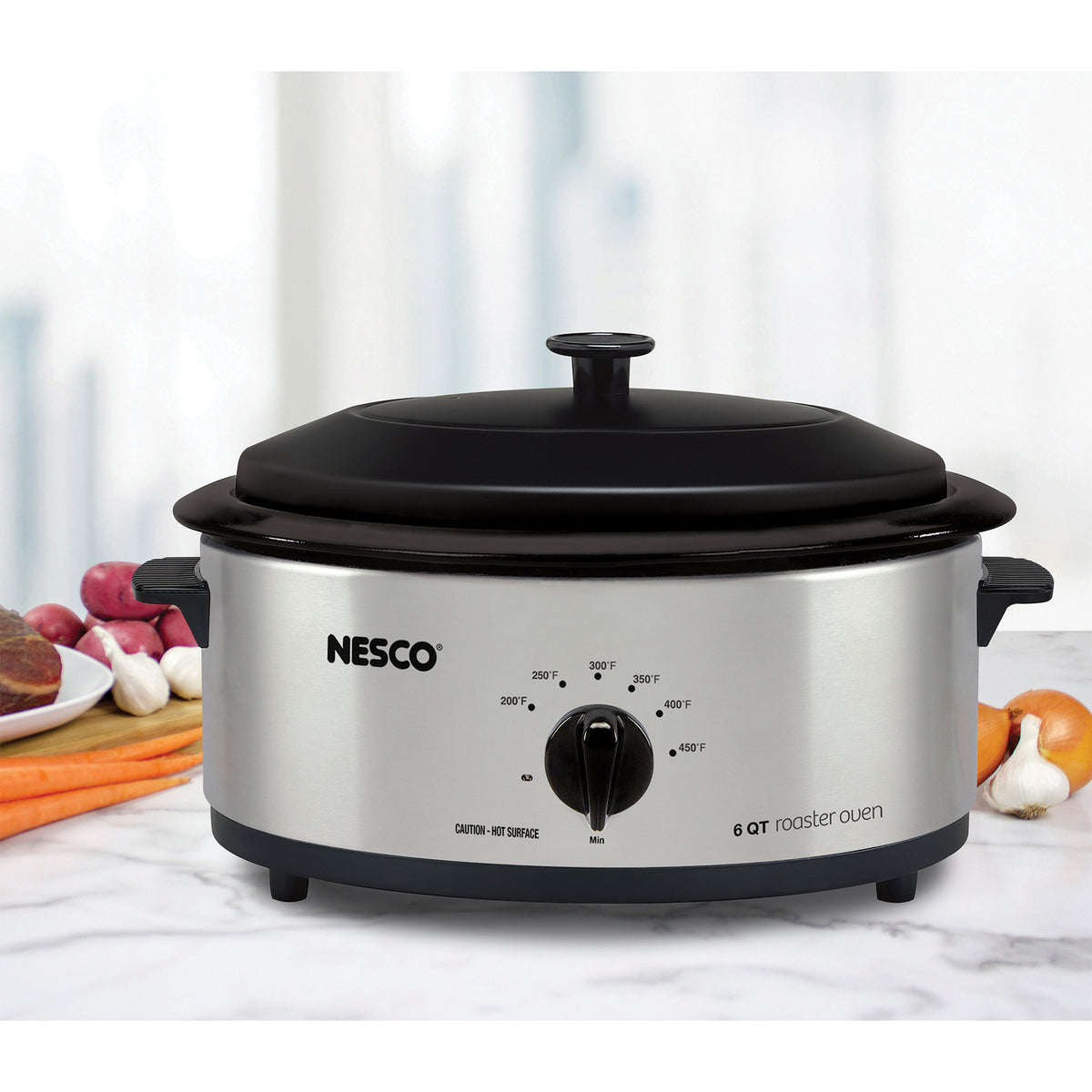 Nesco 6-Qt. 750-Watt Roaster — Silver - 3