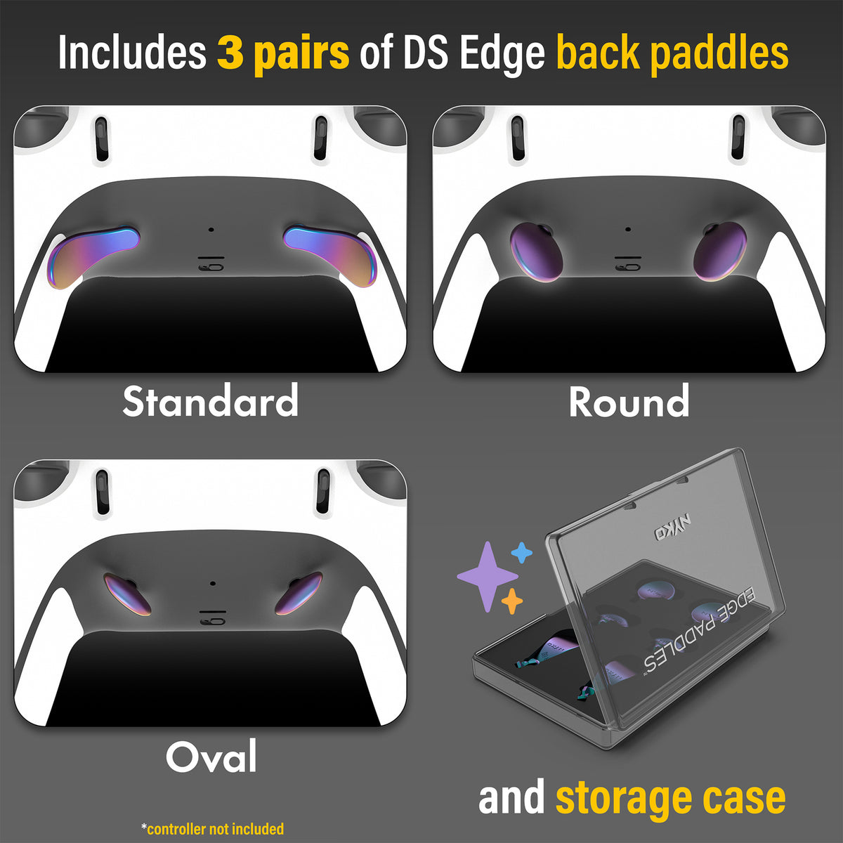 Nyko Edge Paddles for DualSense Edge (Multicolored)