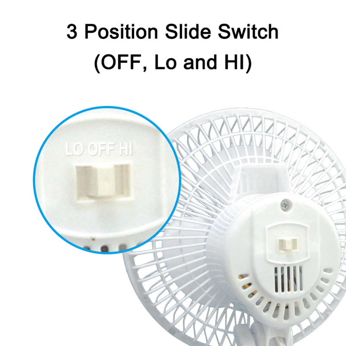 Optimus 6-In. Portable Personal Clip-on Fan - 4
