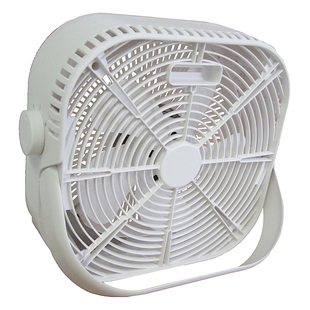 Optimus 12-In. 2-Speed 40-Watt Box Fan, White - 3