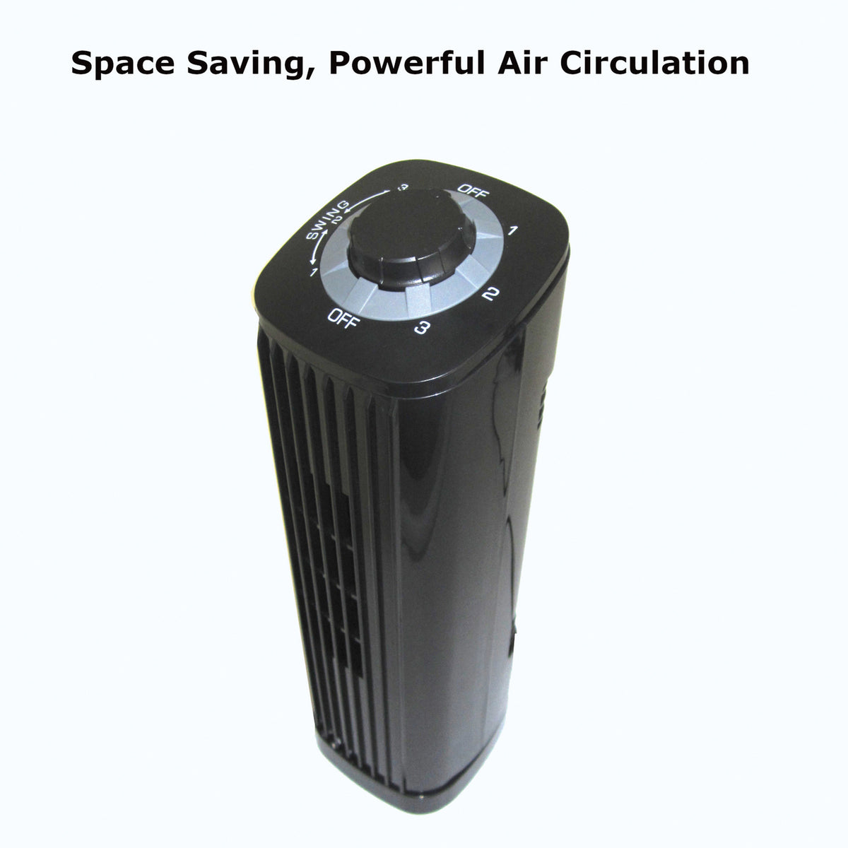 Optimus 14-In. Portable Oscillating Ultra-Slim Desktop Mini Tower Fan - 3