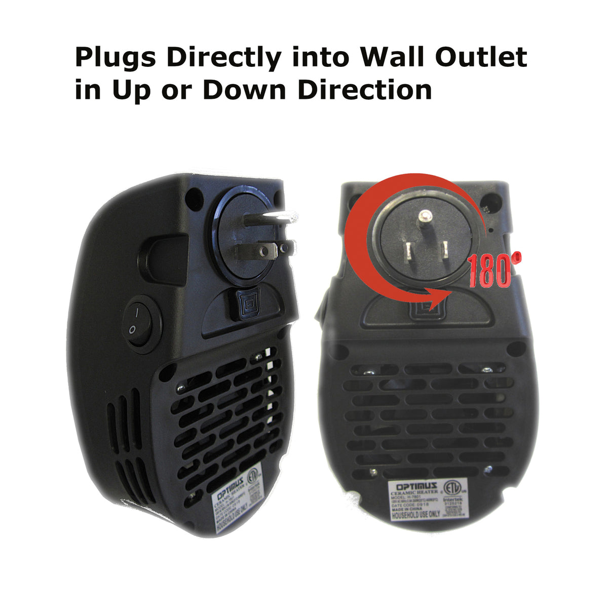Optimus 350-Watt Plug-in Wall Outlet Heater - 4
