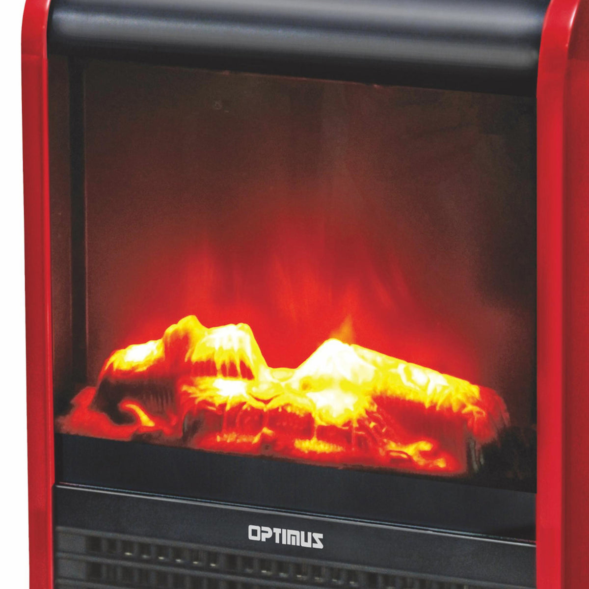 Optimus 1,200-Watt-Max Mini Electric Flame-Effect Fireplace Heater - 7