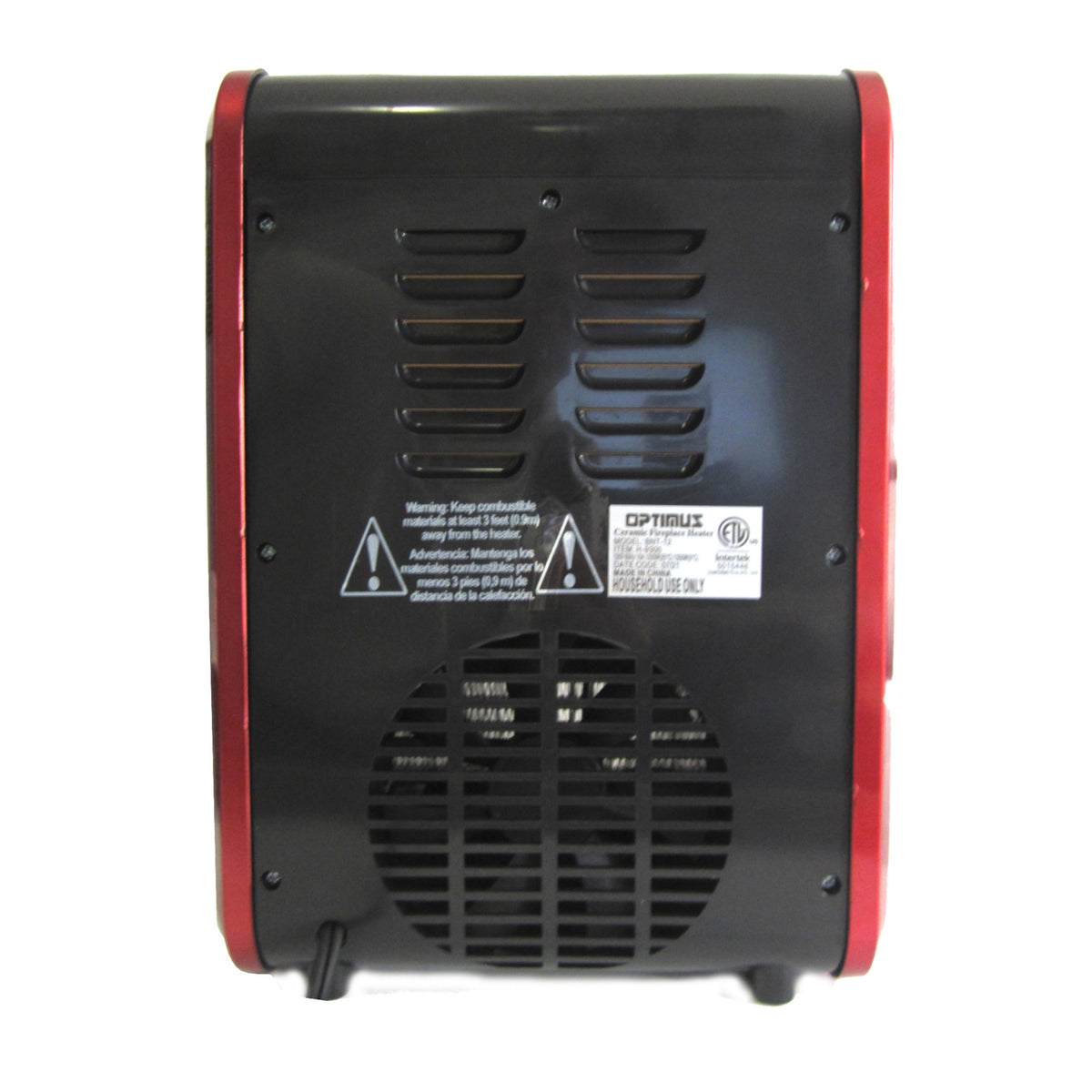 Optimus 1,200-Watt-Max Mini Electric Flame-Effect Fireplace Heater - 8